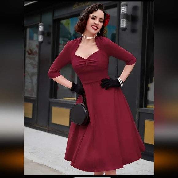 3/$30 - Retro A-Line Dress - Picture 5 of 7